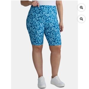 Terra and Sky Women’s Blue Depths Tonal Bike Shorts Size 1X NWT